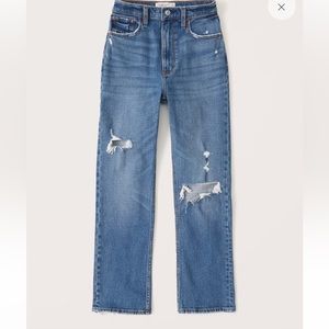 Abercrombie High Rise Ankle Straight